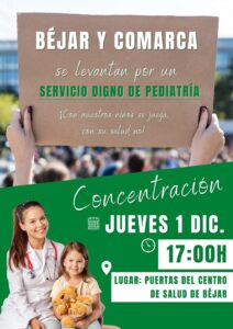 Convocada una concentración el jueves, día 1, por un "servicio digno de pediatría" - 23 de noviembre de 2022