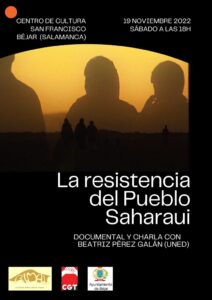 Béjar acoge la presentación del documental "La resistencia del Pueblo Saharaui" - 15 de noviembre de 2022