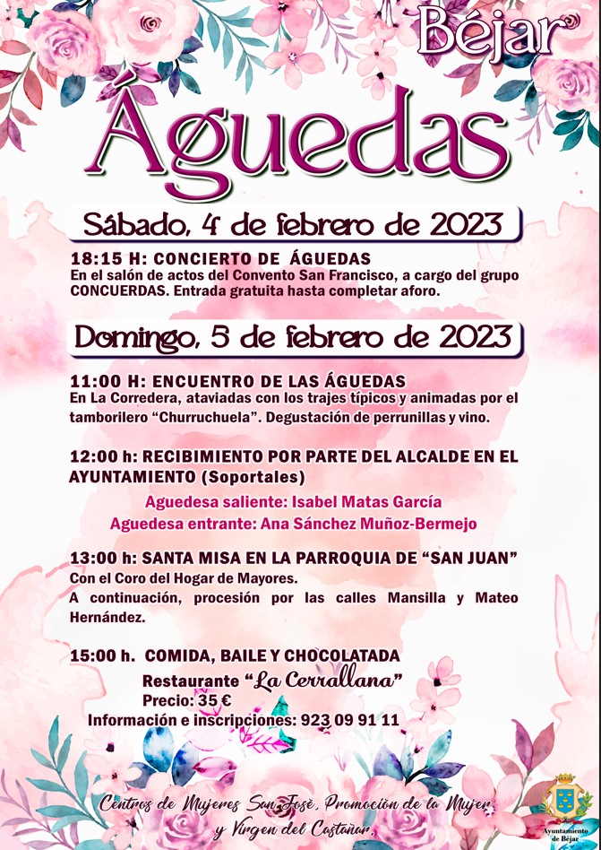 Todo listo para la celebración de las águedas en Béjar - 31 de enero de 2023