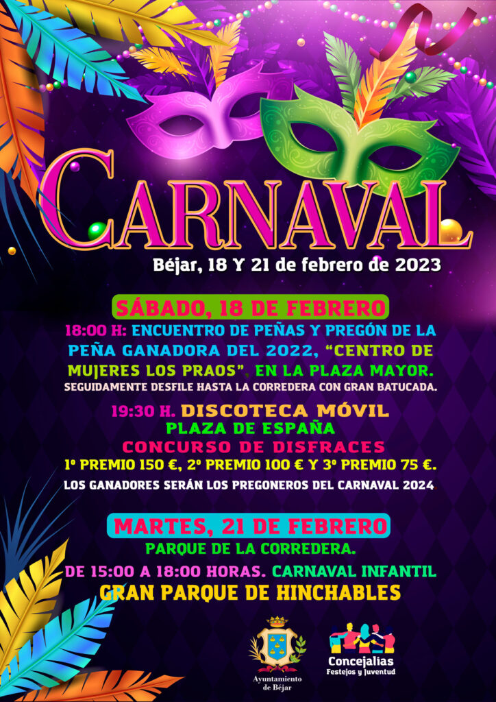 Todo listo para celebrar los carnavales en Béjar - 7 de febrero de 2023