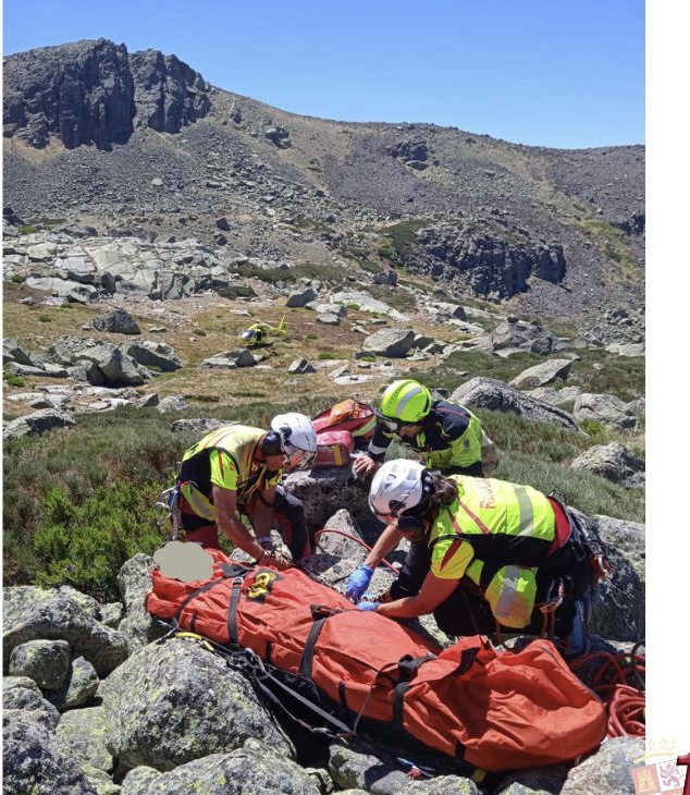 Rescatado un montañero en Hoyamoros en Candelario - 1 de agosto de 2023